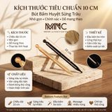  Bút bi bấm huyệt sừng trâu Mnistore kích thước 15cm dùng bấm các huyệt trên toàn cơ thể giúp tuần hoàn và lưu thông máu 
