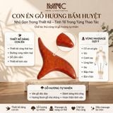  Dụng Cụ Day Ấn Huyệt, Kiểu Dáng Con Én - Chất Liệu Gỗ Hương Tự Nhiên, Kích Thước 9-14cm, Dòng Sản Phẩm Giúp Day Huyệt giảm căng thẳng, mệt mỏi và hỗ trợ lưu thông máu. 