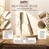  Lược sừng trâu hình dáng chuôi dài khía Mnistore màu trắng kích thước 20cmx3,5cm dày 3-6mm Chia ngôi chuẩn xác – Tết tóc dễ dàng – Tôn vinh vẻ đẹp thủ công từ sừng trâu tự nhiên 