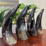  MINISTORE Tượng Sừng Trâu Con Vẹt Nghệ Thuật Decor Phong Thủy Trưng Bày Độc Đáo Chất Liệu 100% Sừng Trâu Tự Nhiên Thủ Công Việt Nam 