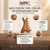  Lược gỗ đàn hương Massage 4in1 Cao Cấp Mnistore Chất Liệu 100% Gỗ Tự Nhiên, kích thước 3,7cm x 7cm x 10cm, Lược Gỗ & Dụng Cụ Massage Đầu, Mặt, Mũi, Cổ Vai Gáy 