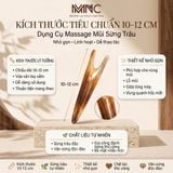  Dụng cụ massage mũi sừng trâu Mnistore kích thước 10-12cm màu sắc đen và trắng, giúp kích thích tuần hoàn máu, hỗ trợ định hình dáng mũi thon gọn, sống mũi cao tự nhiên, đồng thời làm giãn cơ mặt 