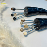  Dụng cụ đay huyệt diện chẩn 5 bi sừng trâu, giúp lưu thông máu, thư giãn, giảm căng thẳng 