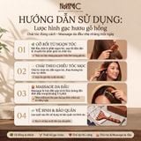  Lược massage gỗ đàn hương hình gạc hươu Mnistore, Thiết kế răng lược thưa tác dụng thúc đẩy tuần hoàn máu, thư giãn tinh thần và giảm căng thẳng, mệt mỏi. 