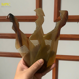  Lược sừng điêu khắc cô gái, chống tĩnh điện, massage đầu, quà tặng nghệ thuật 