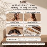  Lược Sừng Răng Thưa 7 Răng Kích Thước 18cm Màu Sắc Trắng Lưa, Chế Tác Từ Sừng Trâu Tự Nhiên - Lược Chải Tóc Thủ Công Từ Sừng Trâu Tự Nhiên 
