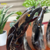  MINISTORE Tượng Sừng Trâu Con Vẹt Nghệ Thuật Decor Phong Thủy Trưng Bày Độc Đáo Chất Liệu 100% Sừng Trâu Tự Nhiên Thủ Công Việt Nam 