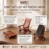  Giá Đỡ Ghế Gỗ Đa Năng Mnistore Chế Tác Từ Gỗ Hương Tự Nhiên, Kích Thước 14cmx12cmx11.5cmx8cm  – Dùng Để Làm Giá Đỡ Điện Thoại, Decor Trang Trí Bàn Học & Bàn Làm Việc 