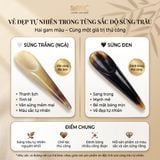  Dụng cụ cạo gió sừng trâu Mnistore, kích thước 16-30cm, hai màu sừng đen và trắng - giúp thông khí huyết, giải cảm, giảm đau nhức cơ, và tăng tuần hoàn máu 
