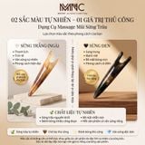  Dụng cụ massage mũi sừng trâu Mnistore kích thước 10-12cm màu sắc đen và trắng, giúp kích thích tuần hoàn máu, hỗ trợ định hình dáng mũi thon gọn, sống mũi cao tự nhiên, đồng thời làm giãn cơ mặt 