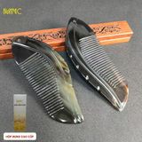  Lược sừng trâu điêu khắc hình con cá, chống tĩnh điện, massage da đầu, giảm gãy rụng 