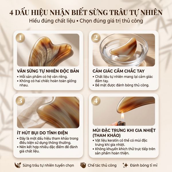 Cách nhận biết lược sừng trâu tự nhiên