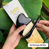  Bộ Massage Mặt Gồm Guasha Nâng Cơ & Cày Bi Mnistore Chế Tác Từ Sừng Trâu, Kích Thước 9-11cm, Độ Dày 4mm-1cm, Dụng Cụ Massage Vừa An Toàn Và Vừa Mang Lại Cảm Giác Thư Giãn 