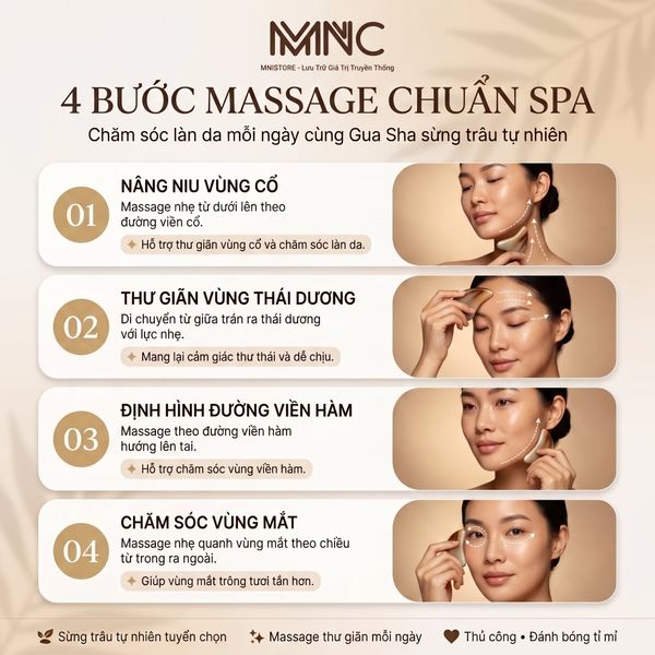Hướng dẫn massage mặt đúng cách với Gua Sha