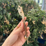  Trâm sừng tự nhiên trạm khắc tinh xảo kích thước 17-18cm – Tôn Vinh Vẻ Đẹp Thuần Khiết Từ Thiên Nhiên 