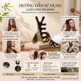  Lược Sừng Trâu Đa Năng 4in1 Răng Thưa Bo Tròn Kích Thước 11x6,5cm – Lược sử dụng để cạo gió, bấm huyệt vùng mặt, mũi, cổ vai gáy nhằm tăng cường tuần hoàn máu và giảm căng thẳng. 