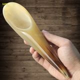  Dụng cụ cạo gió sừng trâu Mnistore, kích thước 16-30cm, hai màu sừng đen và trắng - giúp thông khí huyết, giải cảm, giảm đau nhức cơ, và tăng tuần hoàn máu 