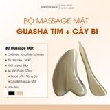  Bộ Massage Mặt Guasha Nâng Cơ & Cày Bi Mnistore Chế Tác Từ Sừng Trâu, Giúp Massage Guasha Nâng Cơ, Cây Bi Mịn Da, Massage Cằm Cổ, Day Huyệt. Kích Thước 9-11cm, Độ Dày 4mm-1cm 