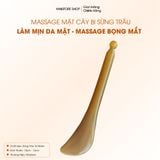  Dụng cụ massage mặt dáng cày bi Mnistore, kích thước 12 - 13,5cm độ dày 2,6 - 9mm, Dụng cụ massage da mặt giúp làm mịn da, massage bọng mắt và thư giãn 