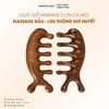  Lược gỗ massage đàn hương Mnistore dáng cá heo, hai phong cách có lỗ và không lỗ, Dùng để massage da đầu, giúp lưu thông khí huyết, giảm căng thẳng, đau đầu và mệt mỏi 