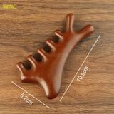  Lược gỗ đàn hương Massage 4in1 Cao Cấp Mnistore, Chất Liệu 100% Gỗ Tự Nhiên, kích thước 3,7cm x 7cm x 10cm, massage mũi - tay chân - cổ vai gáy - da đầu, nhỏ gọn hiệu quả 