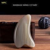  Bộ Dụng Cụ Massage Mặt Và Đầu Mnistore Gồm 3 Sản Phẩm Guasha Tim + Cày Bi + Răng Thưa Chế Tác Từ Sừng Trâu, Kích Thước 10-12cm, Độ Dày 4mm - 1cm, Nâng Cơ Mặt, Mịn Da, Massage Bọng Mắt, Dưỡng Da Đầu 