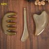  Bộ Dụng Cụ Massage Mặt Và Đầu Mnistore Gồm 3 Sản Phẩm Guasha Tim + Cày Bi + Răng Thưa Chế Tác Từ Sừng Trâu, Kích Thước 10-12cm, Độ Dày 4mm - 1cm, Nâng Cơ Mặt, Mịn Da, Massage Bọng Mắt, Dưỡng Da Đầu 