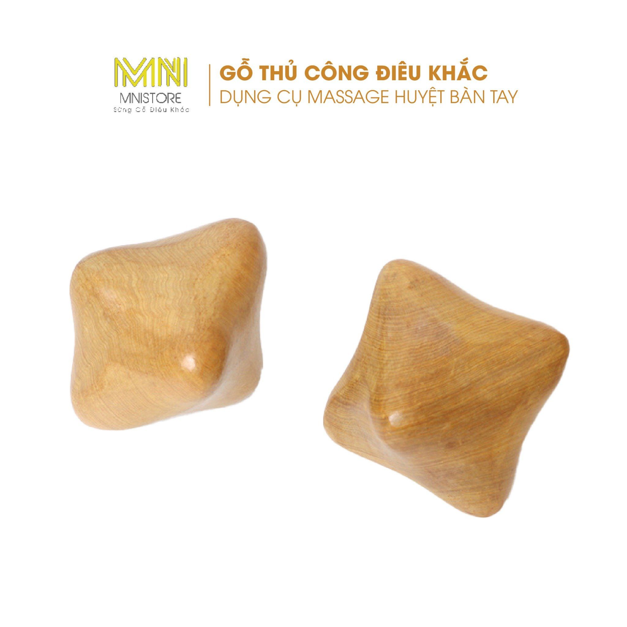  Dụng Cụ Massage Quả Lăn Bằng Gỗ – Massage Huyệt Bàn Tay, Thư Giãn & Cân Bằng Sức Khỏe 