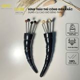  Dụng cụ đay huyệt diện chẩn 5 bi sừng trâu, giúp lưu thông máu, thư giãn, giảm căng thẳng 