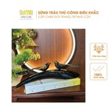  Tượng Nghệ Thuật Dân Gian Chim Sừng – Chạm Khắc Thủ Công Cổ Điển, Trang Trí Độc Đáo 