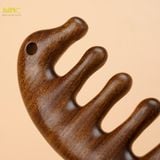  Lược Gỗ Massage Hình Dáng Con Cá Heo Lược Massage Kinh Tuyến Toàn Thân Năm Răng Chống Tĩnh Điện, Treo Đa Năng Răng Rộng Gỗ Trị Liệu 