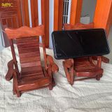  Giá Đỡ Ghế Gỗ Đa Năng Mnistore Chế Tác Từ Gỗ Hương Tự Nhiên, Kích Thước 11x15cm  – Dùng Để Làm Giá Đỡ Điện Thoại, Decor Trang Trí Bàn Học & Bàn Làm Việc 