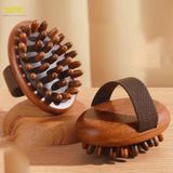  Lược Gỗ Massage Hình Dáng Con Cá Heo Lược Massage Kinh Tuyến Toàn Thân Năm Răng Chống Tĩnh Điện, Treo Đa Năng Răng Rộng Gỗ Trị Liệu 