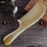  Lược Sừng Chuôi Trơn Trắng Mnistore, màu sắc trắng lưa, kích thước 16cm đến 20cm dày 3-11mm, Chăm Sóc Tóc - Chống Tĩnh Điện - Kích Thích Tuần Hoàn - Giảm Đau Đầu 