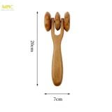  Cây Lăn Massage Toàn Thân 3 Bánh Bằng Gỗ Thơm – Hỗ Trợ Giảm Đau Nhức Cơ Thể & Thư Giãn Tại Nhà 