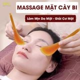  Dụng cụ massage mặt dáng cày bi Mnistore, kích thước 12 - 13,5cm độ dày 2,6 - 9mm, Dụng cụ massage da mặt giúp làm mịn da, massage bọng mắt và thư giãn 