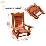  Giá Đỡ Ghế Gỗ Đa Năng Mnistore Chế Tác Từ Gỗ Hương Tự Nhiên, Kích Thước 11x15cm  – Dùng Để Làm Giá Đỡ Điện Thoại, Decor Trang Trí Bàn Học & Bàn Làm Việc 
