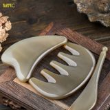  Bộ Dụng Cụ Massage Mặt Và Đầu Mnistore Gồm 3 Sản Phẩm Guasha Tim + Cày Bi + Răng Thưa Chế Tác Từ Sừng Trâu, Kích Thước 10-12cm, Độ Dày 4mm - 1cm, Nâng Cơ Mặt, Mịn Da, Massage Bọng Mắt, Dưỡng Da Đầu 