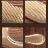  Lược Sừng Chuôi Trơn Trắng Mnistore, màu sắc trắng lưa, kích thước 16cm đến 20cm dày 3-11mm, Chăm Sóc Tóc - Chống Tĩnh Điện - Kích Thích Tuần Hoàn - Giảm Đau Đầu 