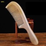  Lược Sừng Chuôi Trơn Trắng Mnistore, màu sắc trắng lưa, kích thước 16cm đến 20cm dày 3-11mm, Chăm Sóc Tóc - Chống Tĩnh Điện - Kích Thích Tuần Hoàn - Giảm Đau Đầu 