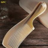  Lược Sừng Chuôi Trơn Trắng Mnistore, màu sắc trắng lưa, kích thước 16cm đến 20cm dày 3-11mm, Chăm Sóc Tóc - Chống Tĩnh Điện - Kích Thích Tuần Hoàn - Giảm Đau Đầu 