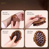  Lược Massage Body Gỗ Cầm Tay Đầu Tròn Mnistore – Săn Chắc Da, Thon Gọn Bụng Đùi, Tiêu Mỡ, Thư Giãn 