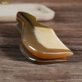  Lược Sừng Chuôi Trơn Trắng Mnistore, màu sắc trắng lưa, kích thước 16cm đến 20cm dày 3-11mm, Chăm Sóc Tóc - Chống Tĩnh Điện - Kích Thích Tuần Hoàn - Giảm Đau Đầu 