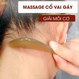  Dụng cụ massage mặt dáng cày bi Mnistore, kích thước 12 - 13,5cm độ dày 2,6 - 9mm, Dụng cụ massage da mặt giúp làm mịn da, massage bọng mắt và thư giãn 