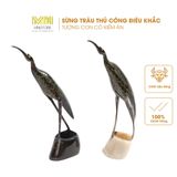  Tượng Điêu Khắc Sừng Trâu Hình Con Cò – Tác Phẩm Thủ Công Nghệ Thuật Độc Đáo & Đầy Ý Nghĩa 