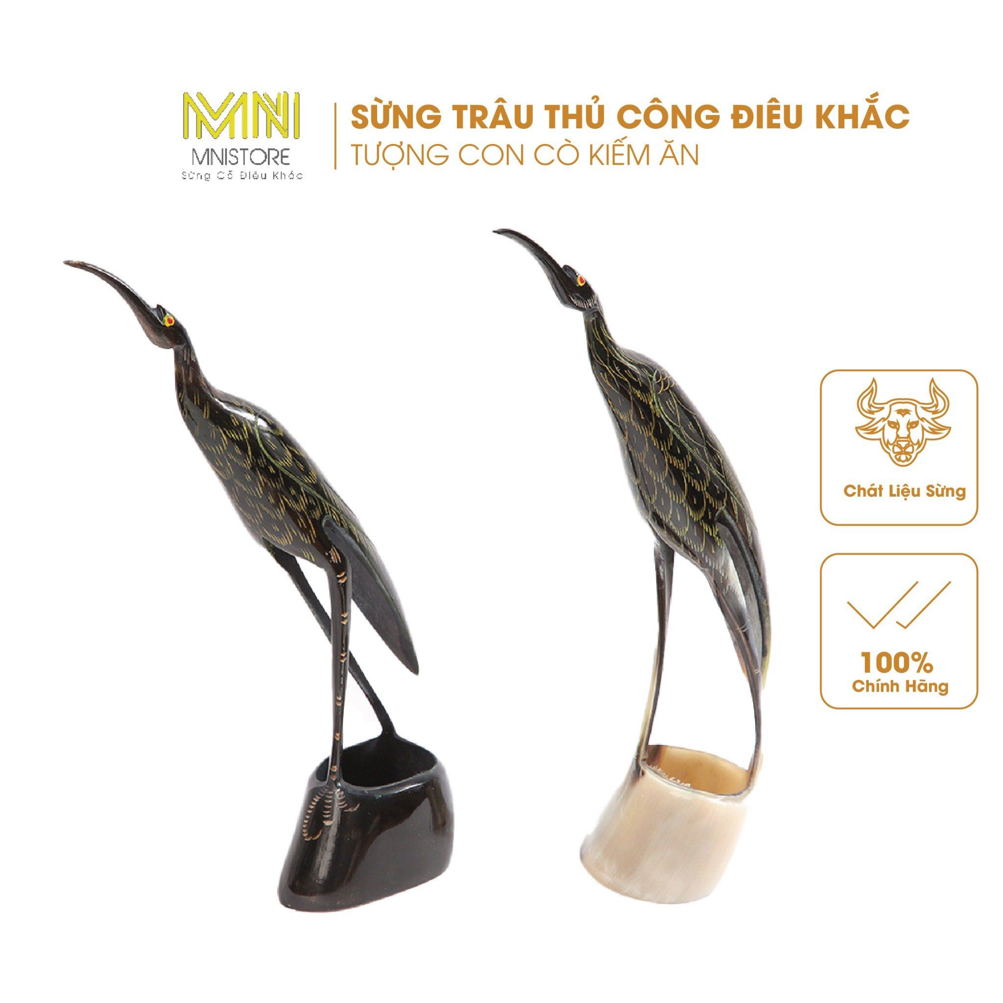  Tượng Điêu Khắc Sừng Trâu Hình Con Cò – Tác Phẩm Thủ Công Nghệ Thuật Độc Đáo & Đầy Ý Nghĩa 