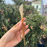  Trâm sừng tự nhiên trạm khắc tinh xảo kích thước 17-18cm – Tôn Vinh Vẻ Đẹp Thuần Khiết Từ Thiên Nhiên 