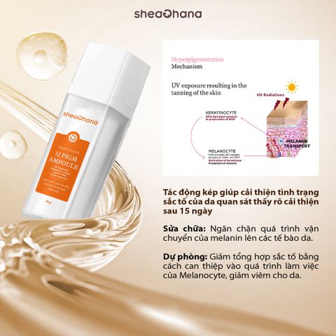 32 PIGM AMPOULE – Tinh chất chuyên sâu làm mờ thâm nám đốm nâu