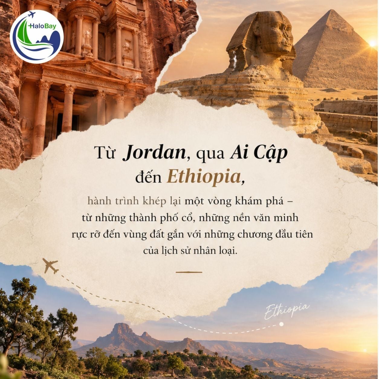  Tour Jordan - Ai Cập - Ethiopia 13N12Đ | HaloBay Travel 