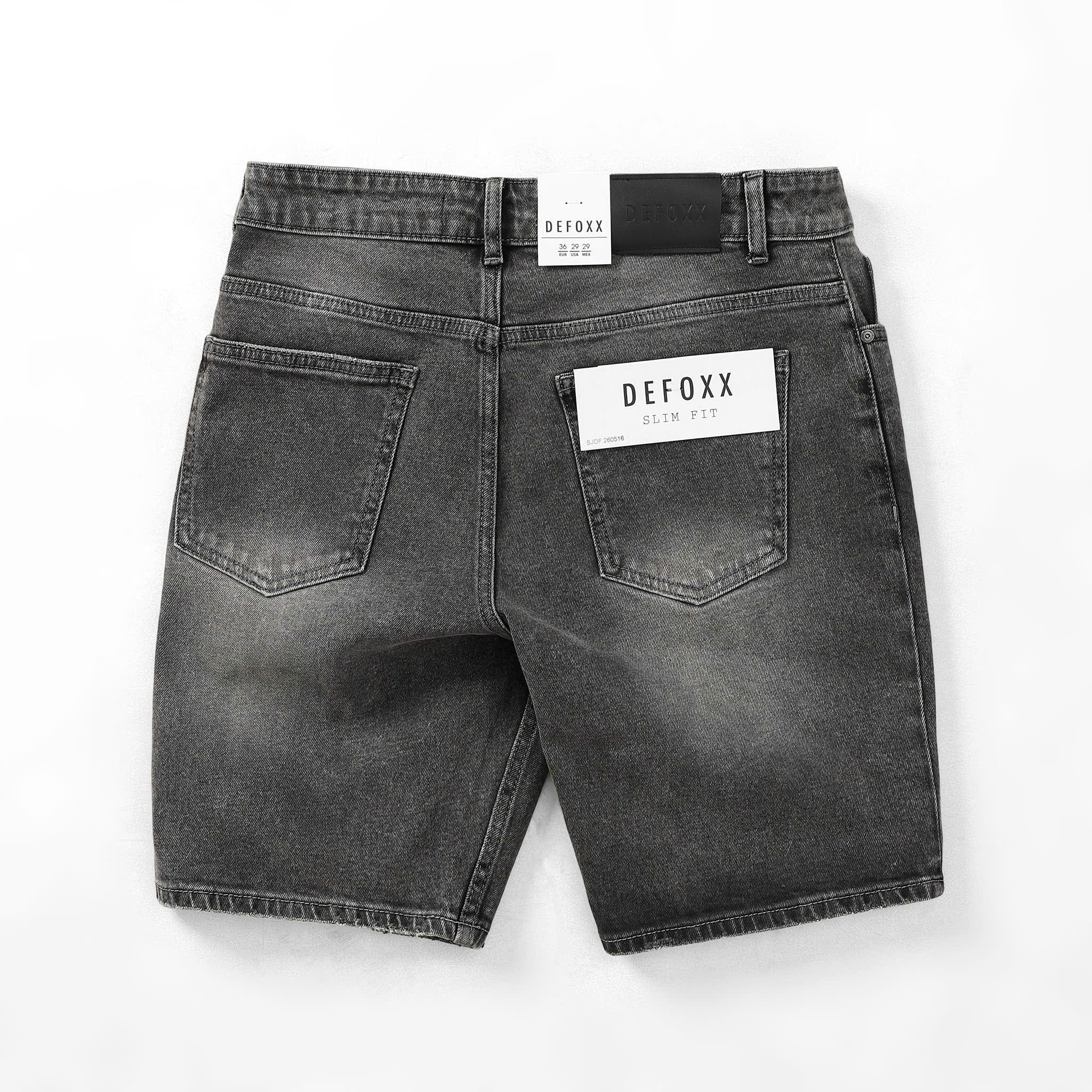 Quần Short Jean Defoxx - Chi tiết chất liệu